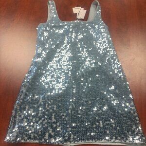 Simkhai Saks Fifth Avenue Turquoise Sequin Mini Dress Size 6 new with tags